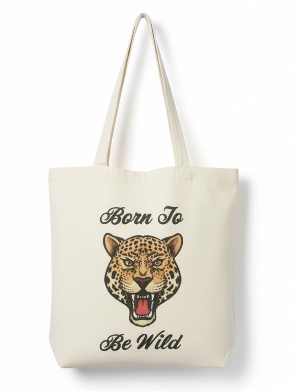 Born To Be Wild Leopard Tote Bag